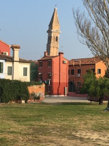 Burano  and its leaning tower