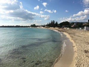 Beach at Fontane Bianche - landing point for the Royal Scots Fusiliers