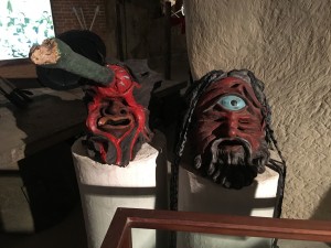 Masks used in performances at the Greek Theatre early 20th Century